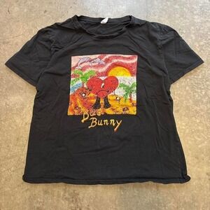 Bad Bunny Graphic T Shirt Black Latin Trap Rap Tee Mens XL